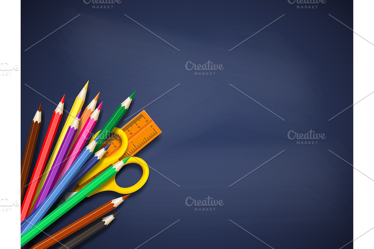Realistic school background in Illustrations - product preview 8