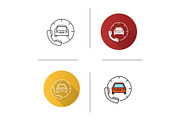 Taxi ordering icon