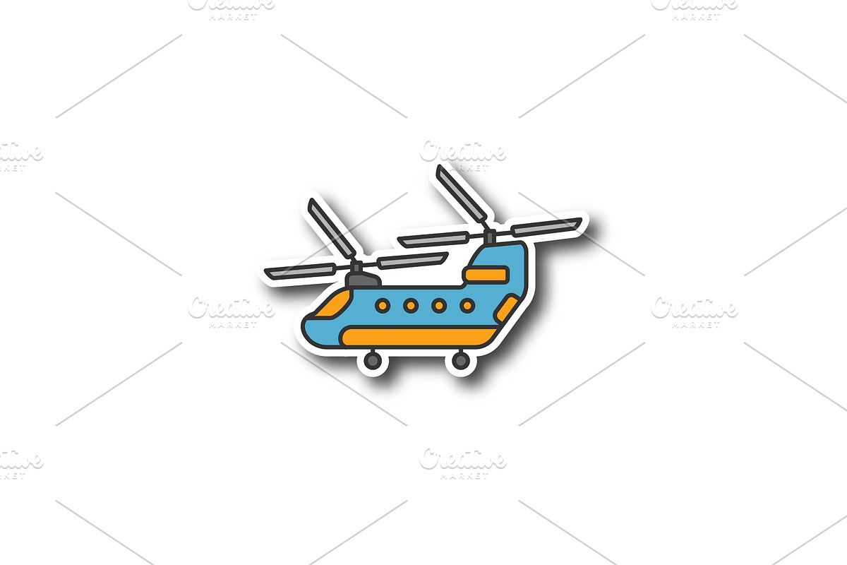Military helicopter patch in Graphics - product preview 8