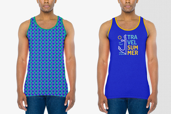 Tank Top Mock-Up (African Model) in Product Mockups - product preview 1