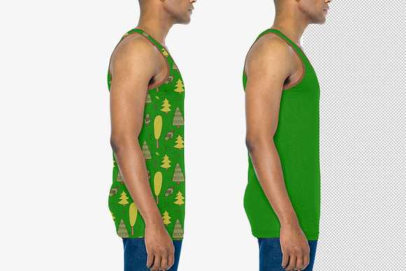 Tank Top Mock-Up (African Model) in Product Mockups - product preview 3