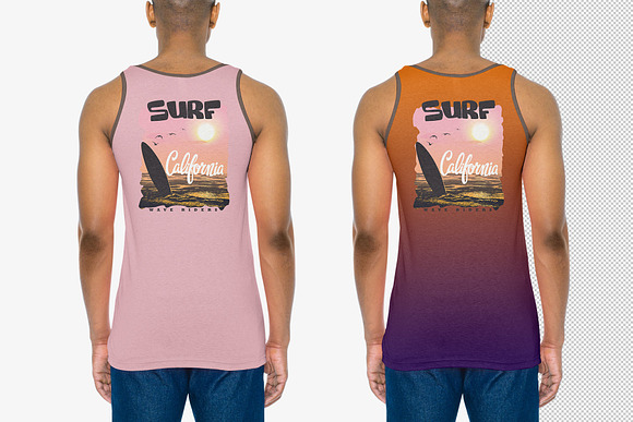 Tank Top Mock-Up (African Model) in Product Mockups - product preview 4