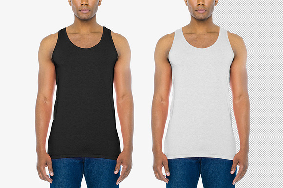 Tank Top Mock-Up (African Model) in Product Mockups - product preview 6