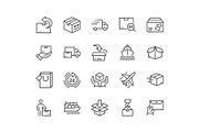Line Delivery Icons