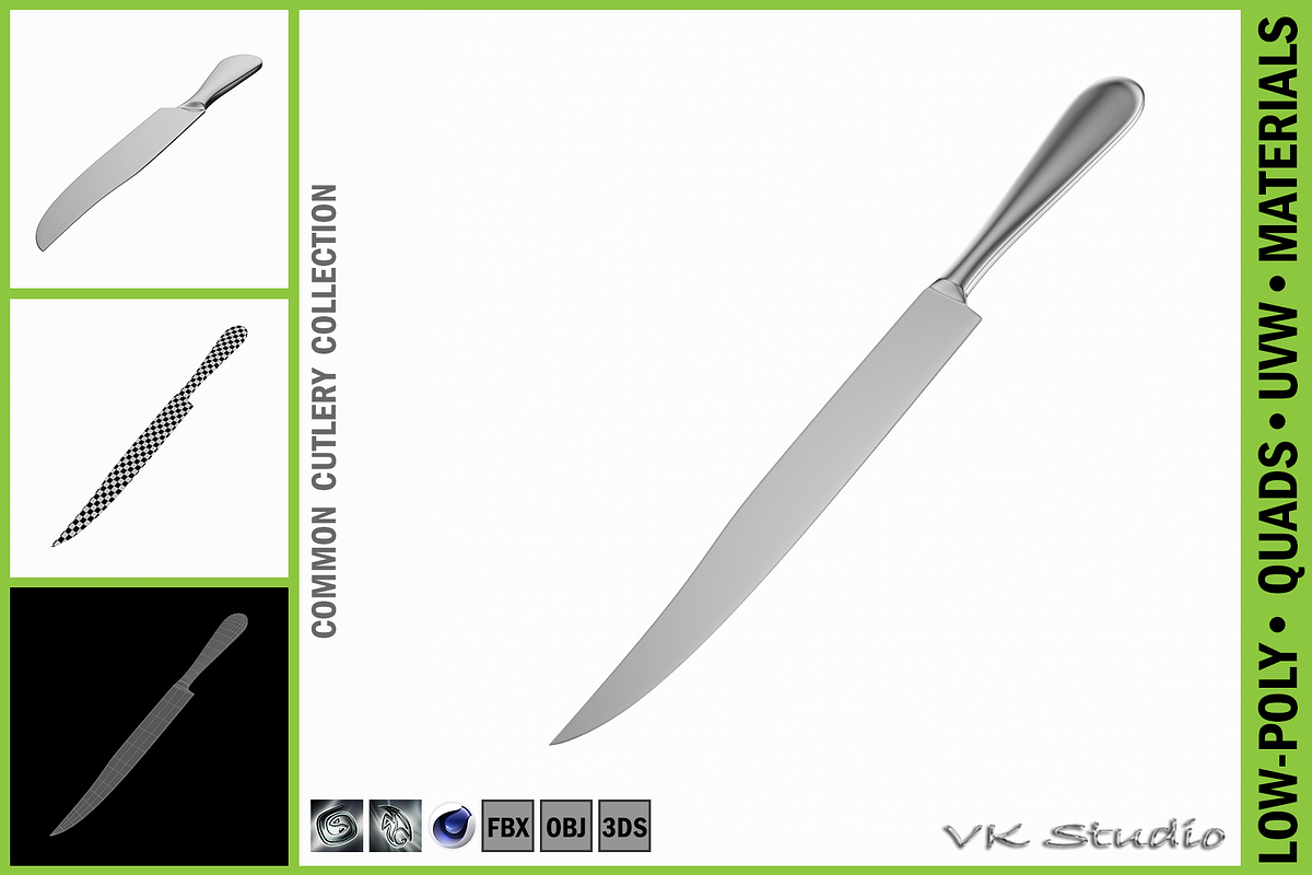 Carving Knife Common Cutlery in Appliances - product preview 8