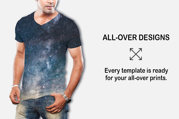 V-Neck Tshirt Mockup vol-2 in Product Mockups - product preview 3