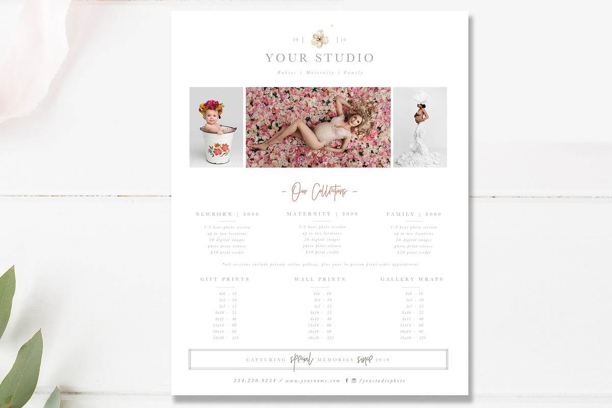 Lifestyle Photographer Pricing Guide in Flyer Templates - product preview 8
