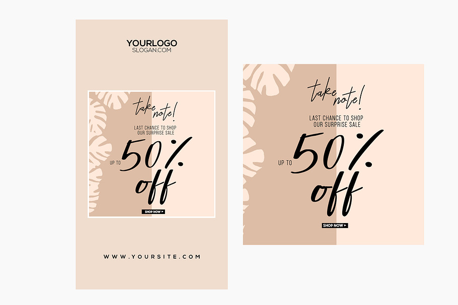 Sale Banner PSD Templates in Instagram Templates - product preview 8