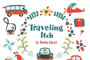 Traveling Itch - Vector Clip Art Set