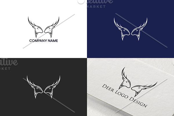 Deer logo design | Fre UPDATE