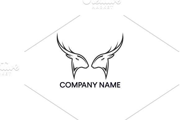 Deer logo design | Fre UPDATE in Logo Templates - product preview 1