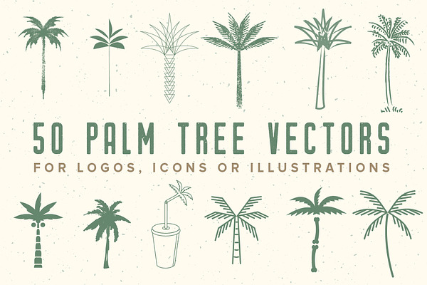 50 Palm Tree Vector Logos & Icons