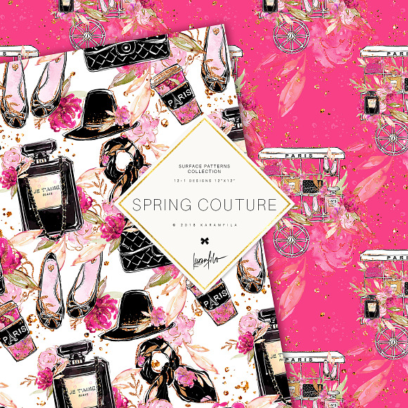 Spring Fashion Floral Patterns in Patterns - product preview 3