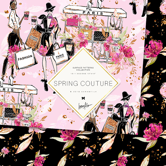 Spring Fashion Floral Patterns in Patterns - product preview 5
