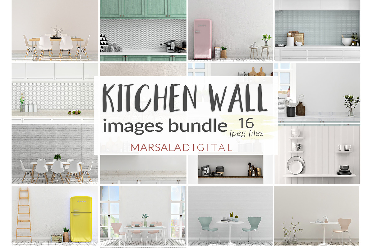 Kitchen Wall Images Bundle  in Product Mockups - product preview 8