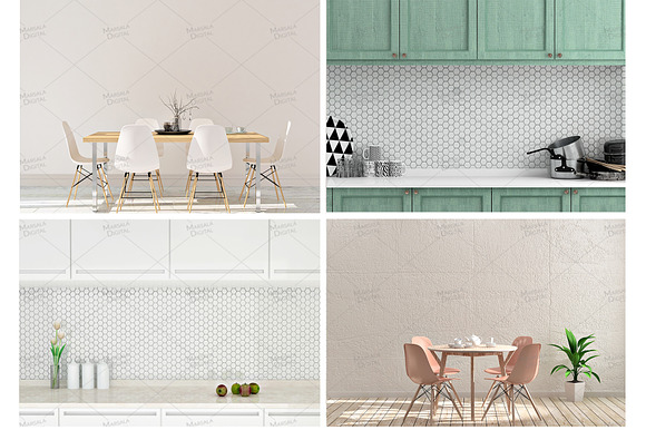 Kitchen Wall Images Bundle  in Product Mockups - product preview 1