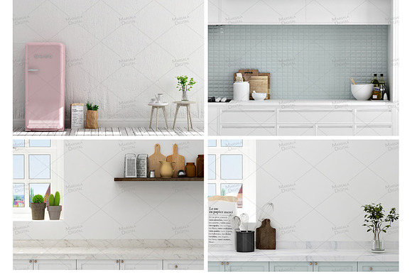 Kitchen Wall Images Bundle  in Product Mockups - product preview 2