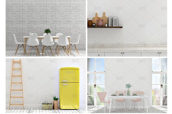 Kitchen Wall Images Bundle  in Product Mockups - product preview 3