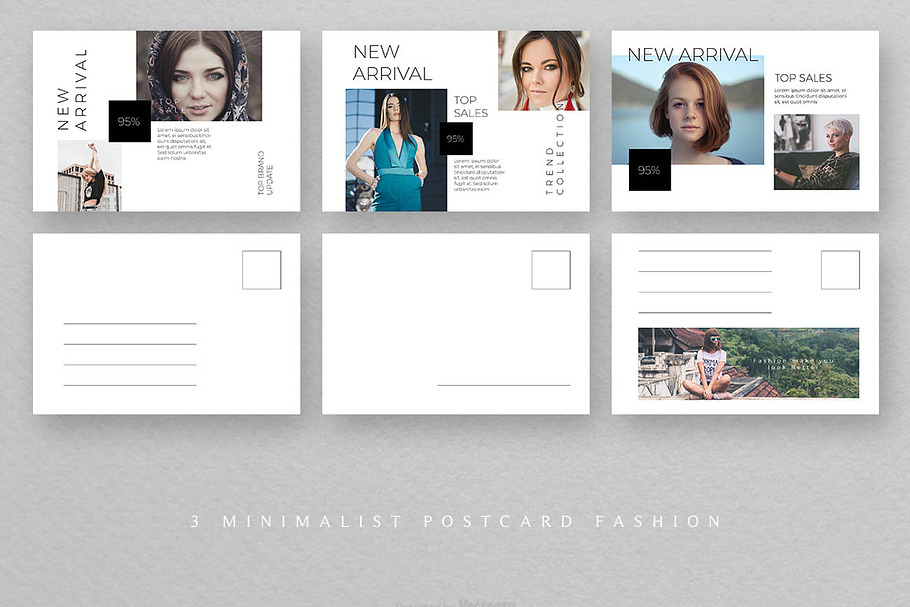 Fashion Postcard Templates in Postcard Templates - product preview 8