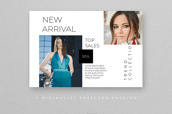 Fashion Postcard Templates in Postcard Templates - product preview 3