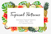Tropical Patterns + ClipArt