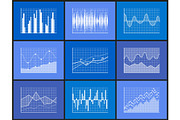 Charts Representation of Info Vector Illustration