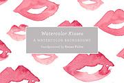 Watercolor Kisses