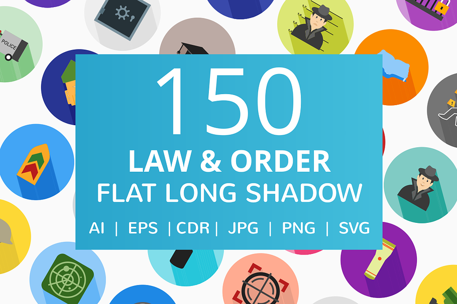 150 Law & Order Flat Icons