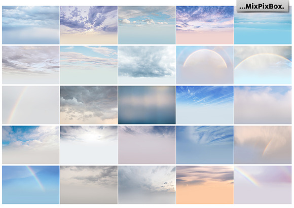 Pastel sky overlays in Photoshop Layer Styles - product preview 3