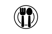 icon. Cutlery, Spoon and fork 