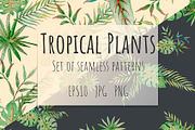 Patterns with tropical plants