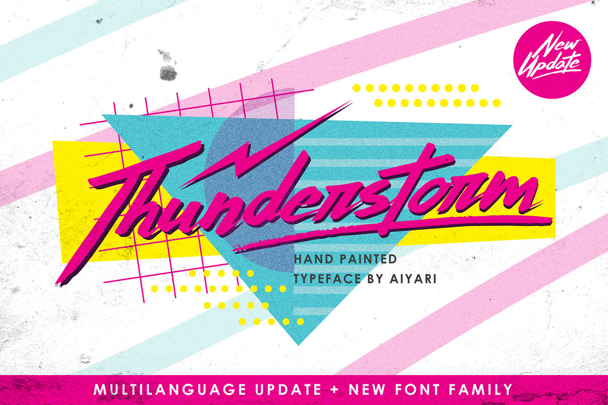 Thunderstorm + Extras in Retro Fonts - product preview 8