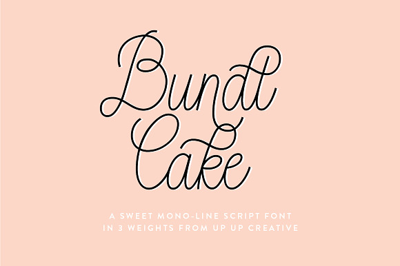 Bundt Cake Script Font in Script Fonts - product preview 3
