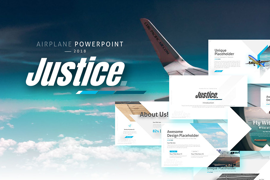 Justice - Airplane Presentation  in PowerPoint Templates - product preview 8