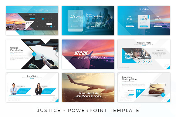 Justice - Airplane Presentation  in PowerPoint Templates - product preview 5