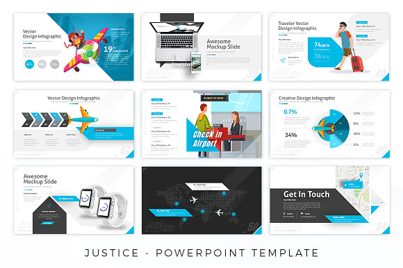 Justice - Airplane Presentation  in PowerPoint Templates - product preview 6