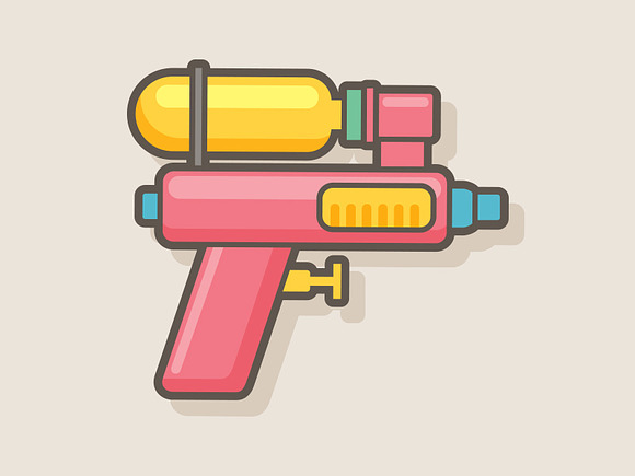 Water Gun in Illustrations - product preview 1