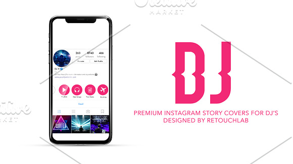 Instagram Highlights Icons for DJ'S in Instagram Templates - product preview 3
