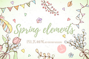 Spring elements design set