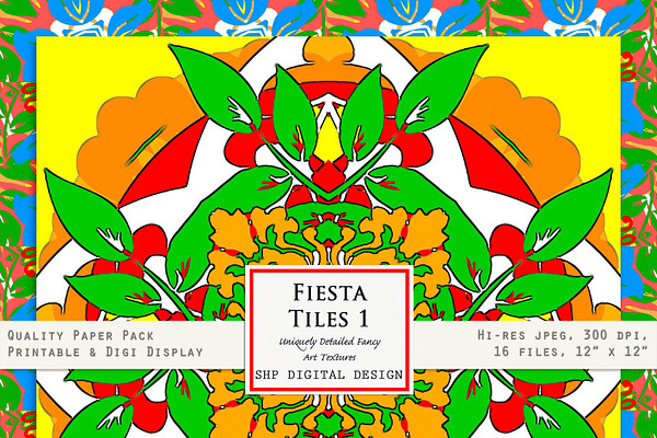 Fiesta Tiles 1:  bright & festive 