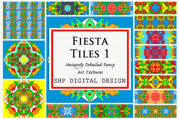 Fiesta Tiles 1:  bright & festive  in Patterns - product preview 1