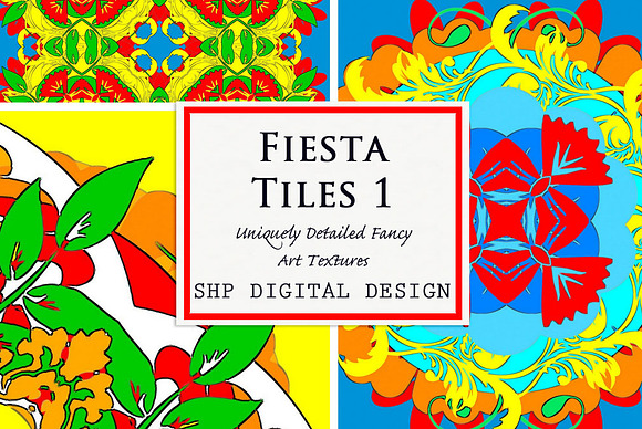 Fiesta Tiles 1:  bright & festive  in Patterns - product preview 2