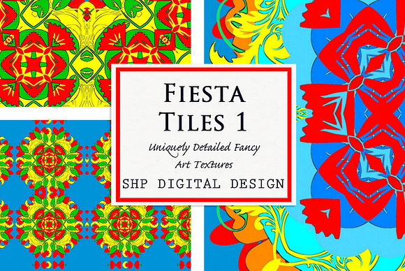 Fiesta Tiles 1:  bright & festive  in Patterns - product preview 3