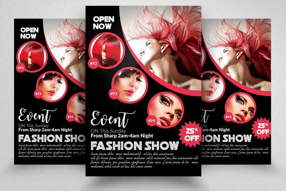 Fashion Magazine Flyer Template  in Flyer Templates - product preview 8