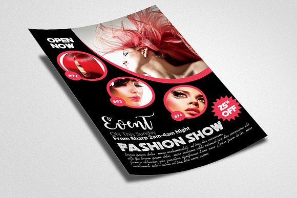 Fashion Magazine Flyer Template  in Flyer Templates - product preview 2