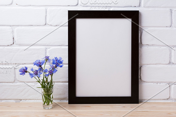 Black brown poster frame mockup with in Print Mockups - product preview 1