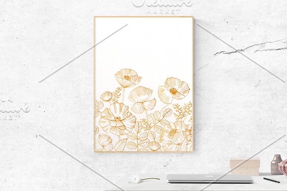Floral backgrouns in Objects - product preview 9