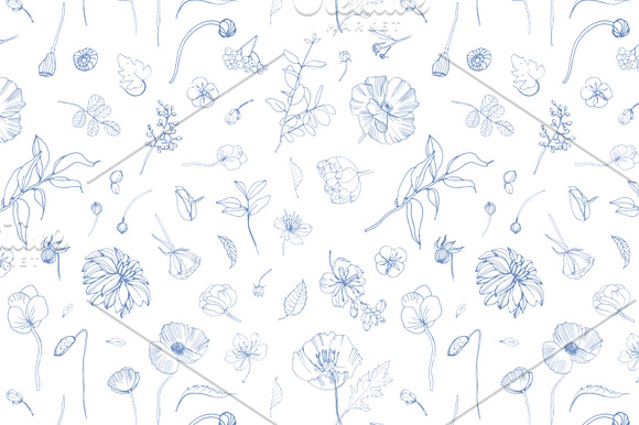 Floral backgrouns in Objects - product preview 10