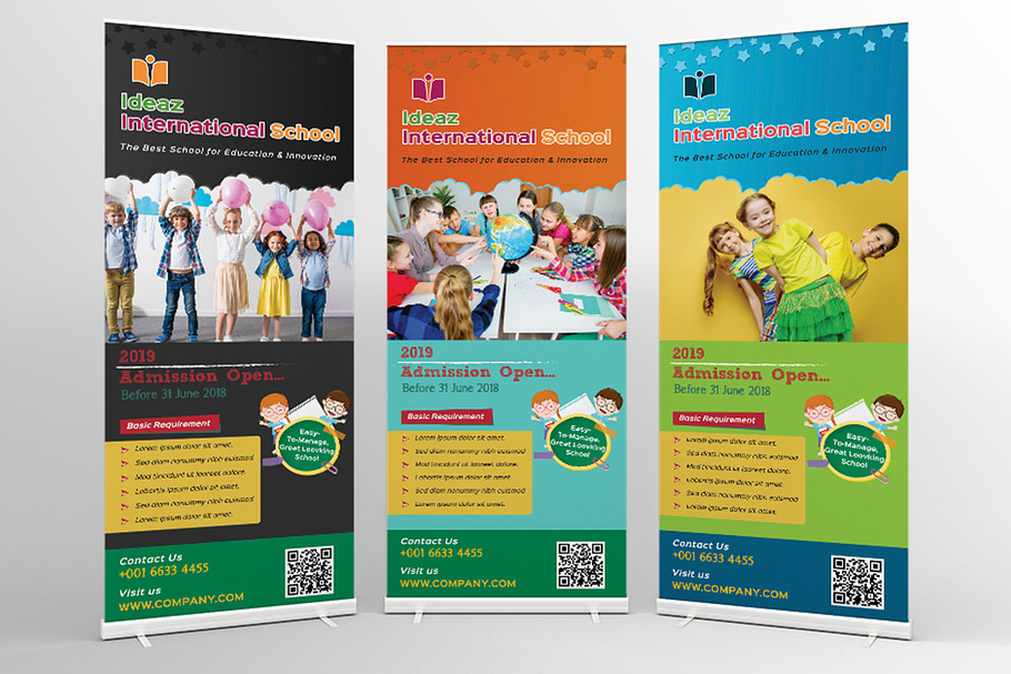 School Education Roll-Up Banner Sign