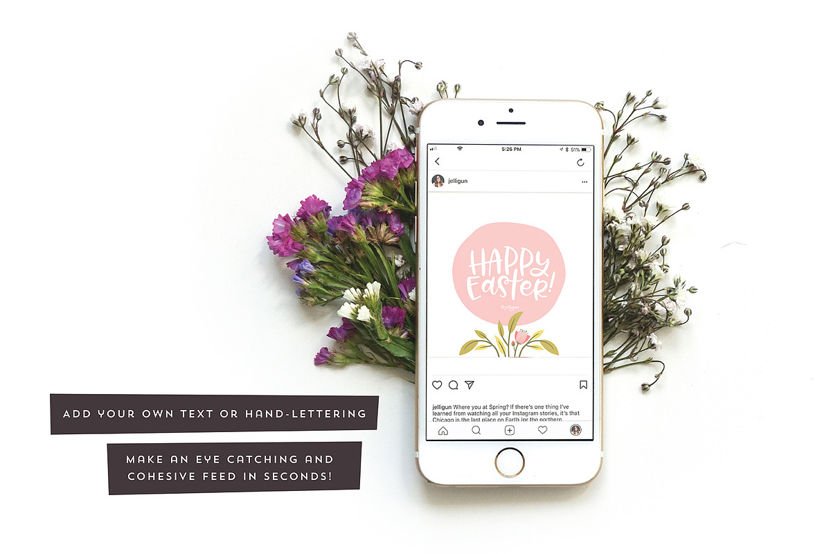 Floral social media templates in Instagram Templates - product preview 8